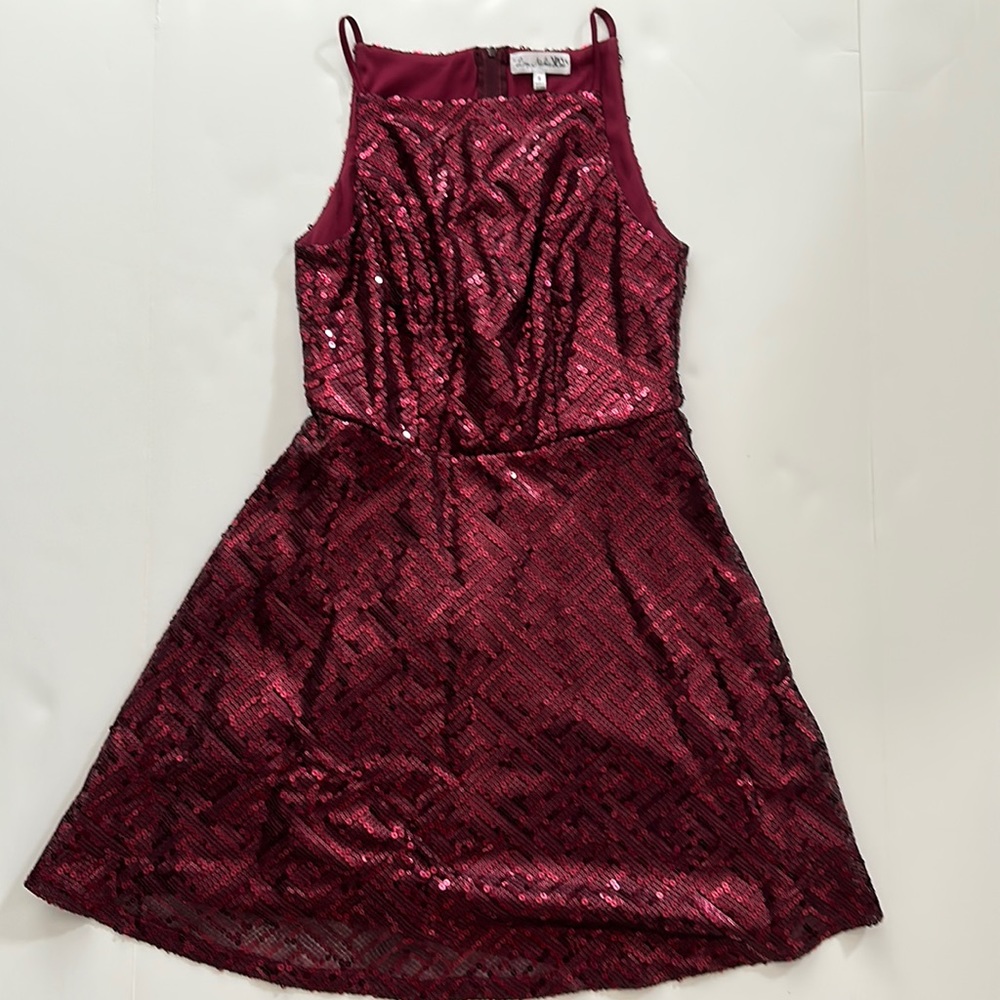 Women / Juniors Red Sequence Holiday Dress